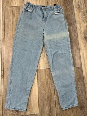 Fashion Nova Light Blue Relaxed Fit Jeans